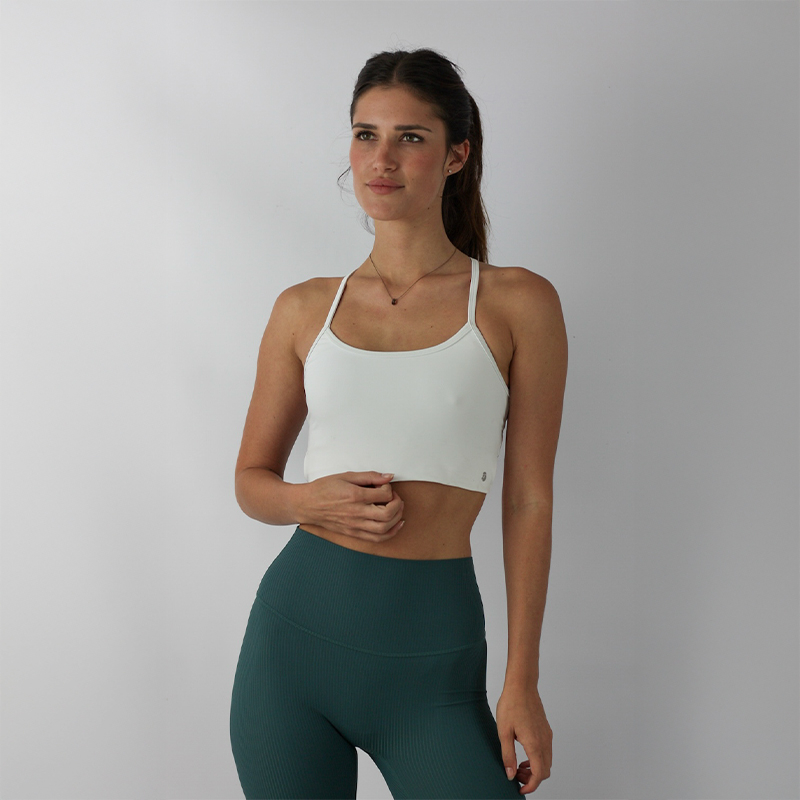 Ladies White Breeze Crop