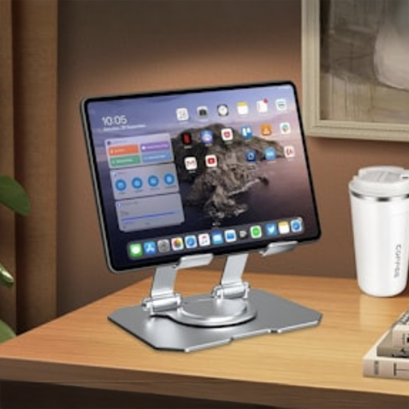 360° Rotating Base Foldable Adjustable Tablet Stand