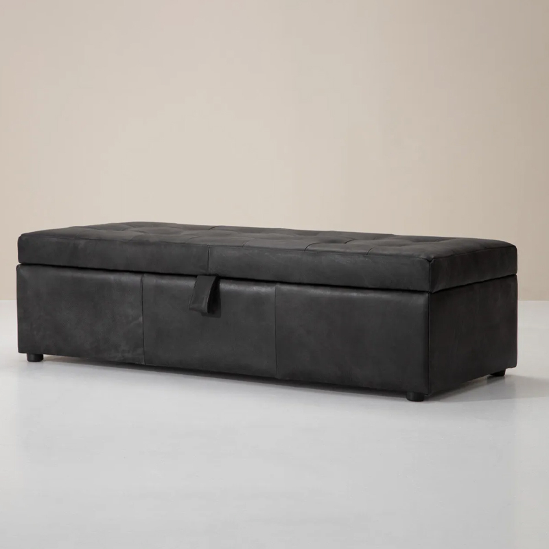 Polyester Storage Ottoman