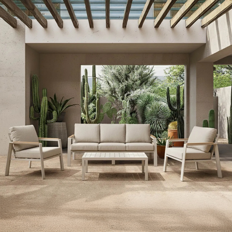 Teakwood Patio Lounge Set