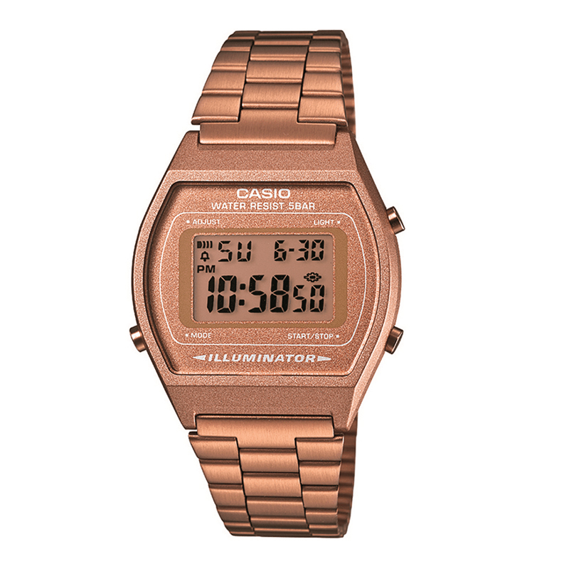 Unisex Retro Rose Gold Digital Watch