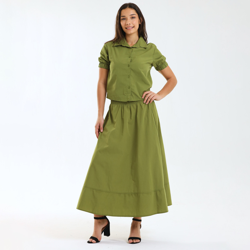 Ladies Celine Maxi Skirt & Top 2-Piece Set