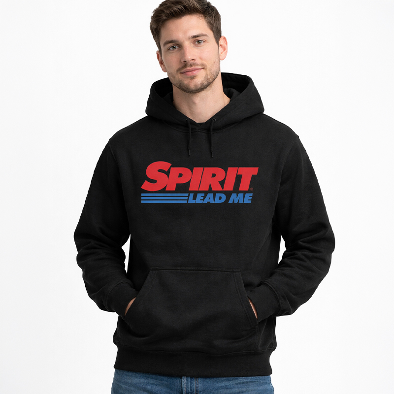 Unisex Printed Spirit Lead Me Hoodie