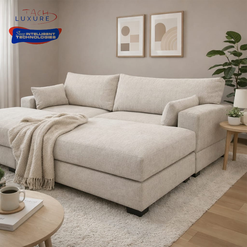 2-Seater Collen Modular Couch with 2x Ottomans