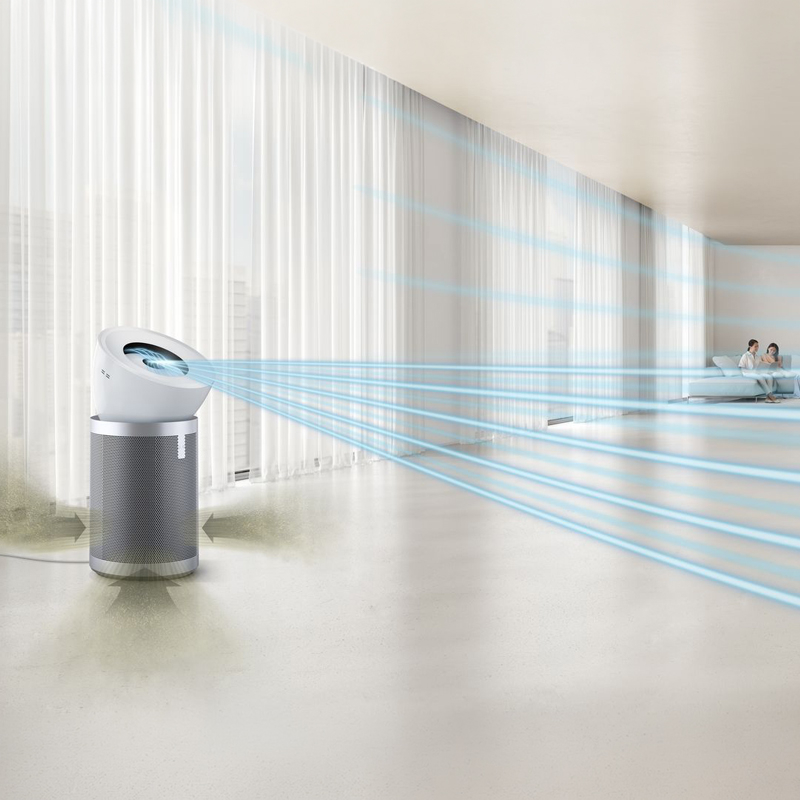 HEPA Air Purifier Big+Quiet™ in White/Silver (Model: BP02)