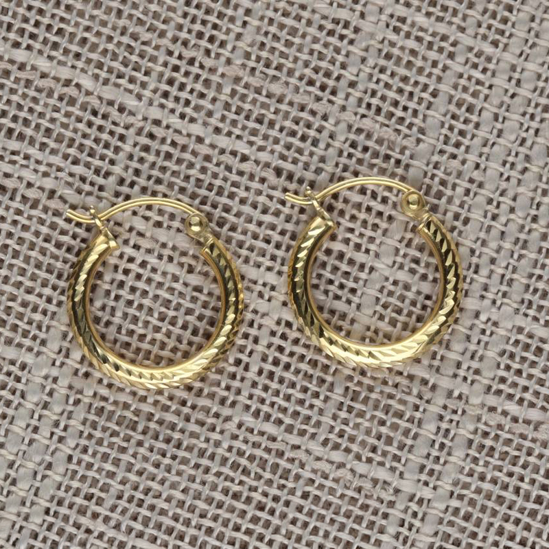 Ladies 9kt Gold Hoop Earrings