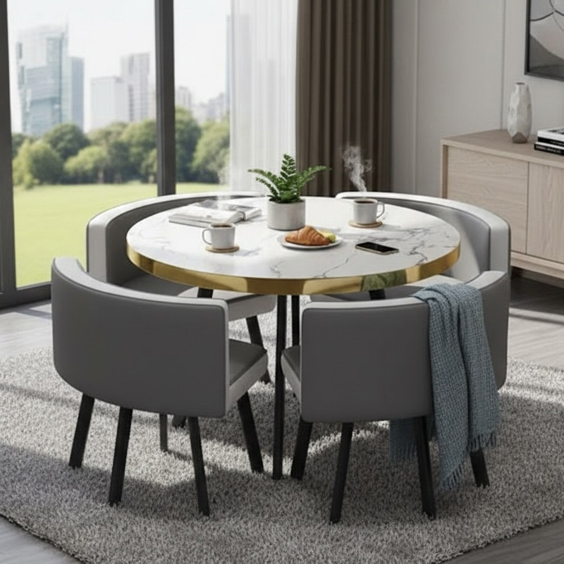 5-Piece Nalia Round Dining Table Set
