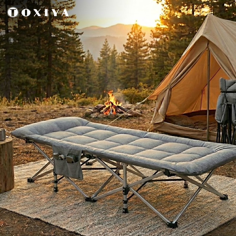 Heavy Duty Foldable Camping Stretcher Bed