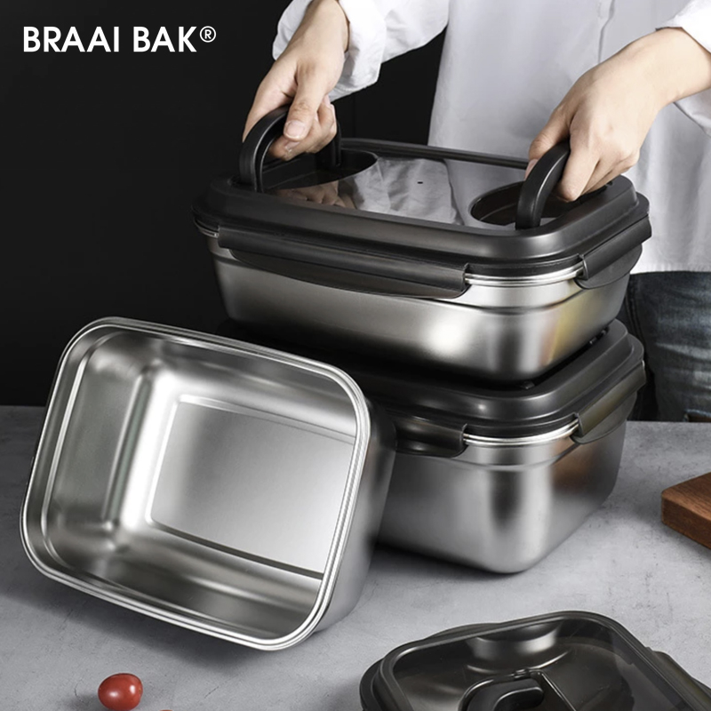 Jumbo Multi Purpose Stainless Steel Leakproof Storage Container