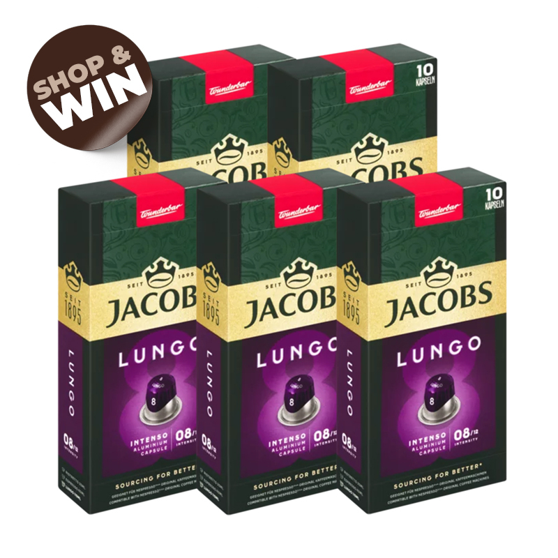 5x 10's Aluminium Nespresso Compatible Coffee Capsules