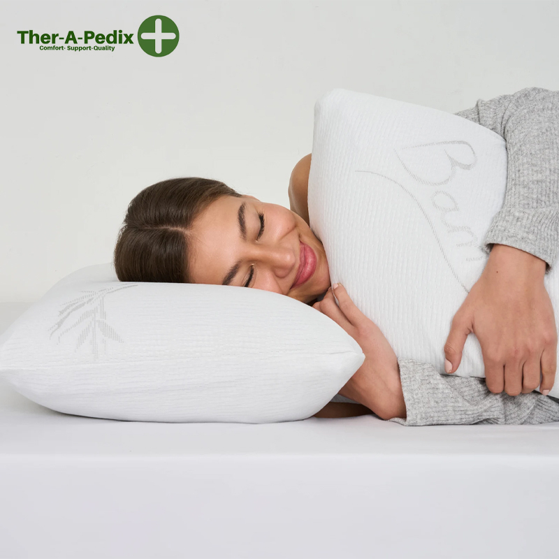 2x Solid Gel Standard Memory Foam Pillows