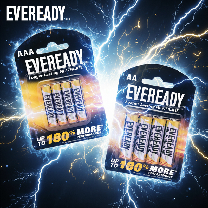 3x 8's AA or AAA Alkaline Batteries
