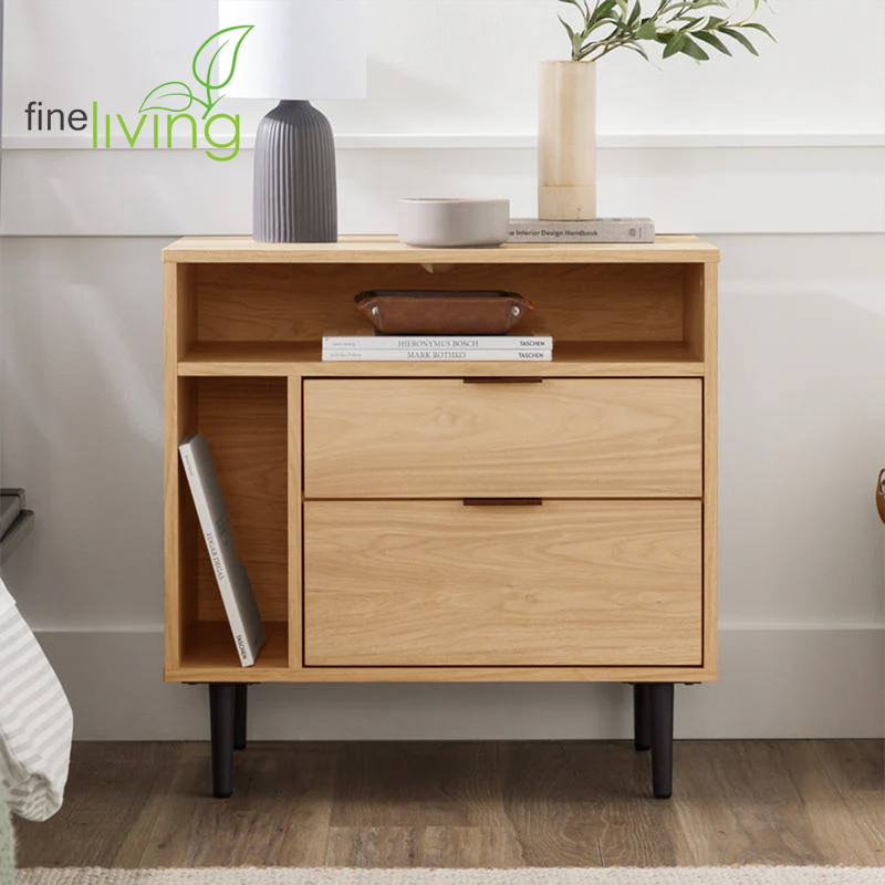 Delphi Side Table with 2 Drawers