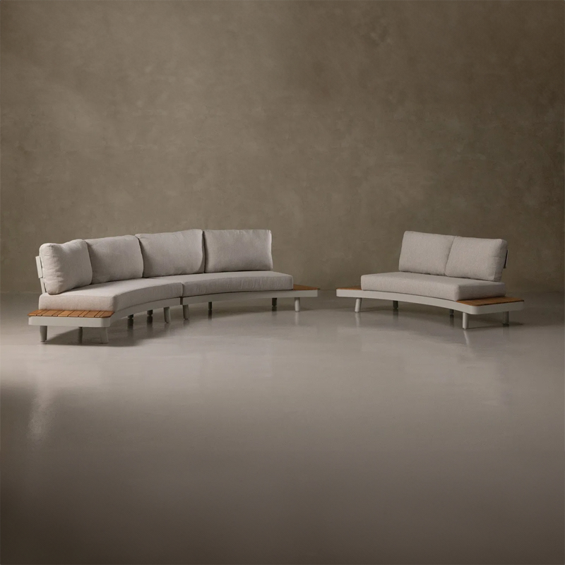 C-Shape Patio Couch Set