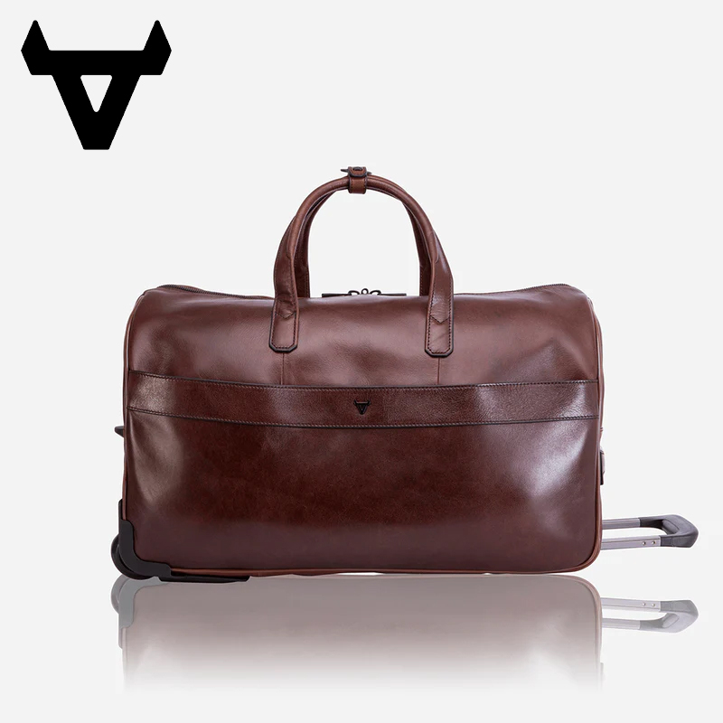 Genuine Leather Winchester Trolley Duffel Bag