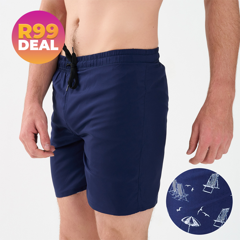 Men's Reversible Printed Board Shorts