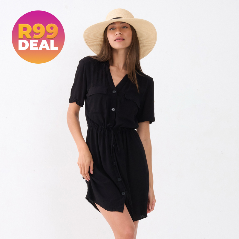 Ladies Button Up Dress