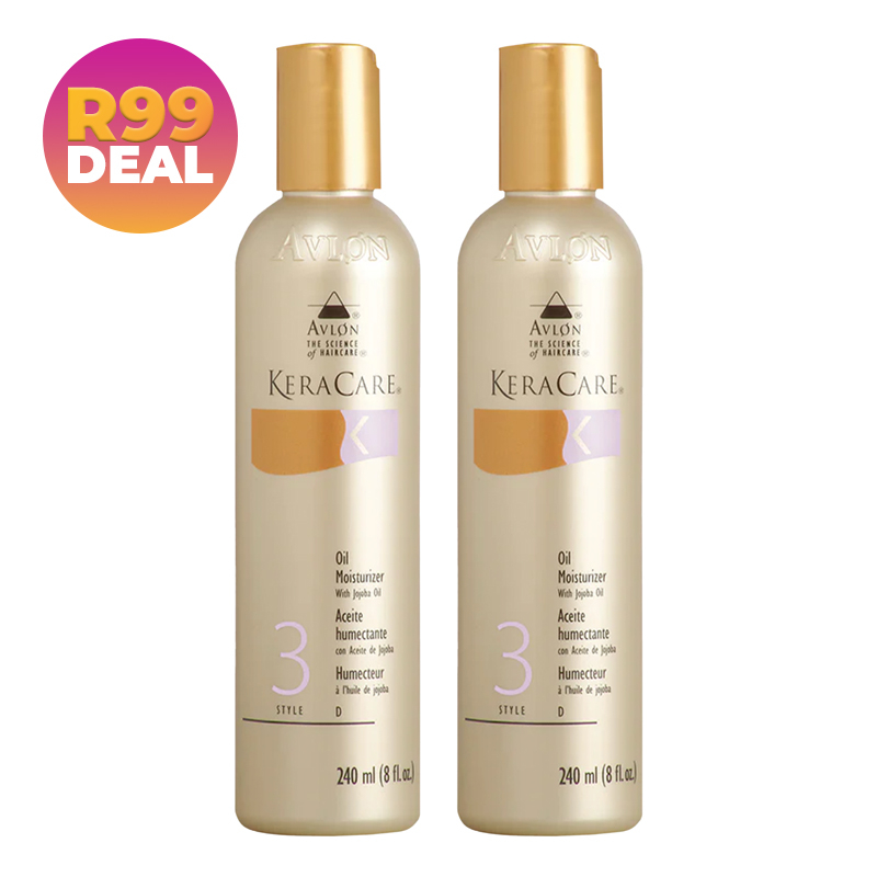 2x 240ml Oil Moisturisers with Jojoba Oil