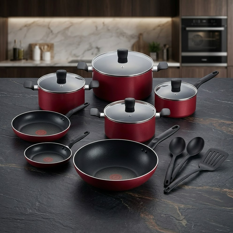 12-Piece Super Cook Non-Stick Cookware Set