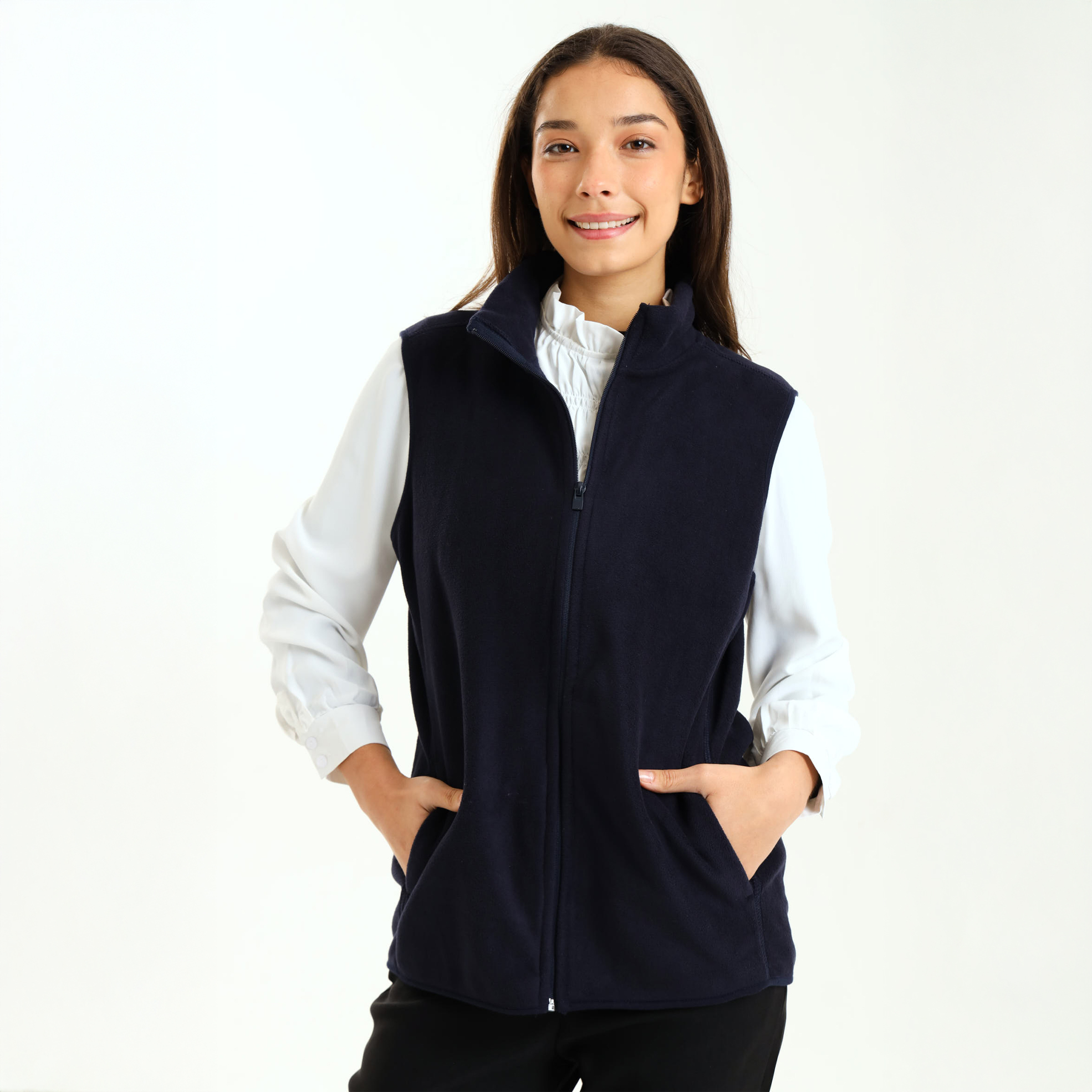 Unisex Navy Fleece Gilet
