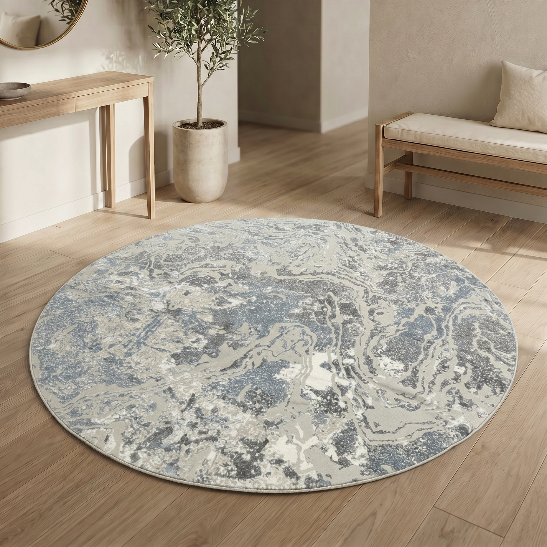 Plazzo Round Rug Collection
