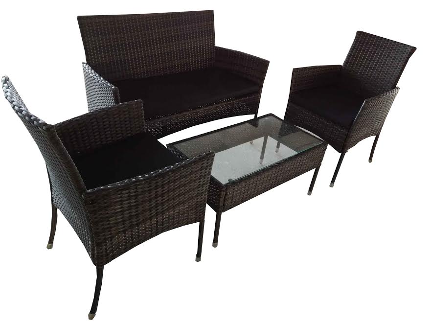 32 off on 4 Piece Barcelona or Jakarta Rattan Outdoor Furniture