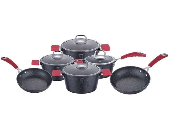 81 off on 10 Piece Stone Touch Marble Coated Cookware Set