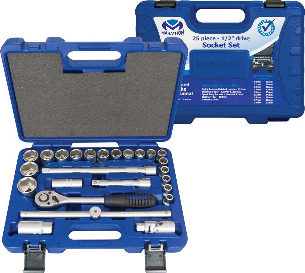 27 off on 25Piece 1/2'' Socket Set Case