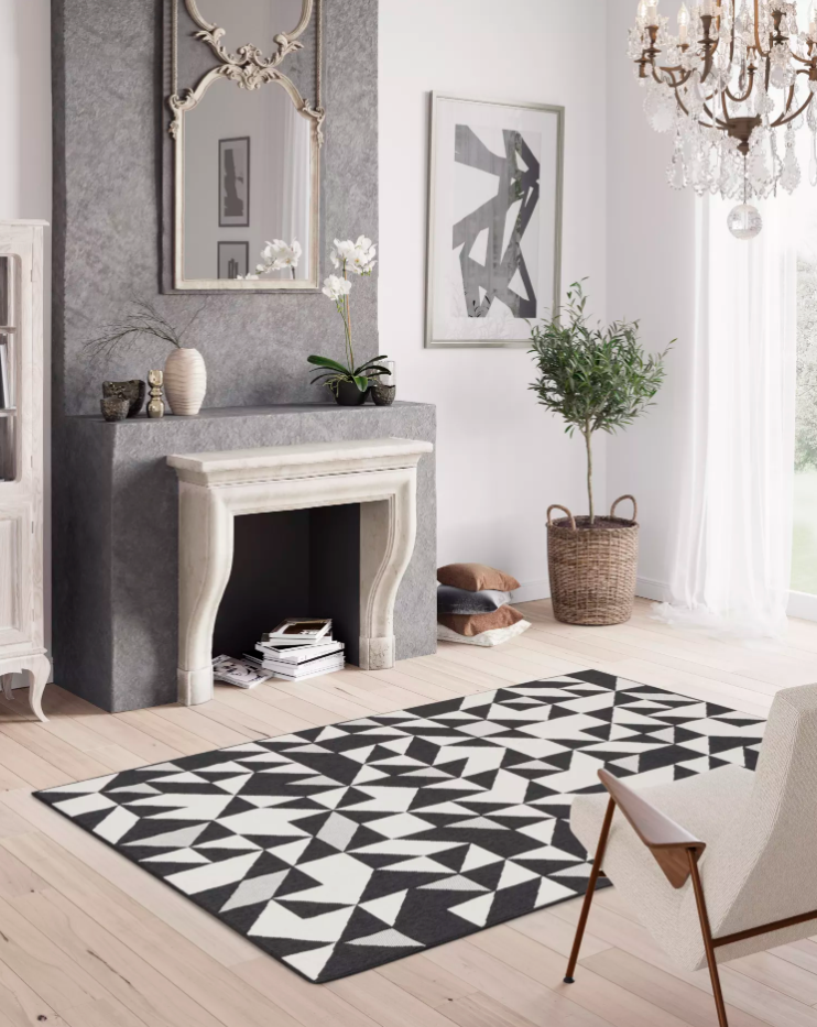 Black & White Modern Triangular Design