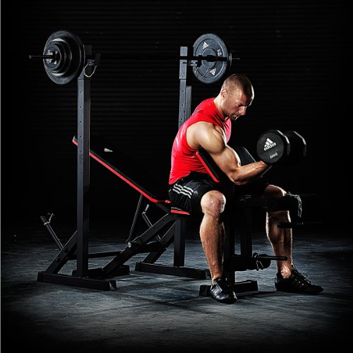 Adidas essential strength bench with 45kg weights Clearance