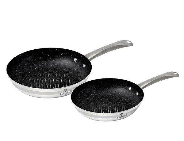 Silver Marble Coating Frypan Set (R549)