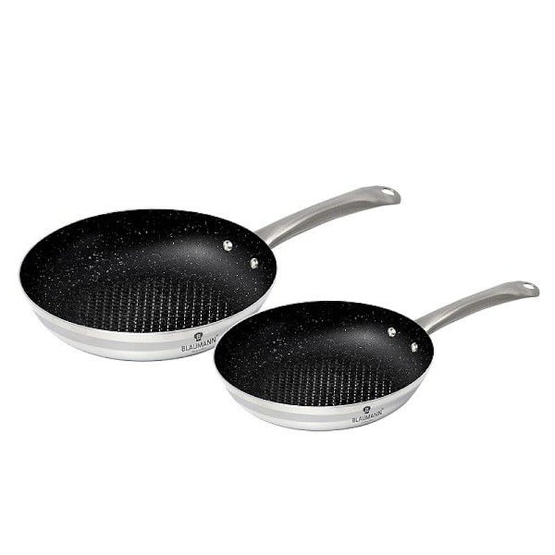 Silver Marble Coating Frypan Set (R549)