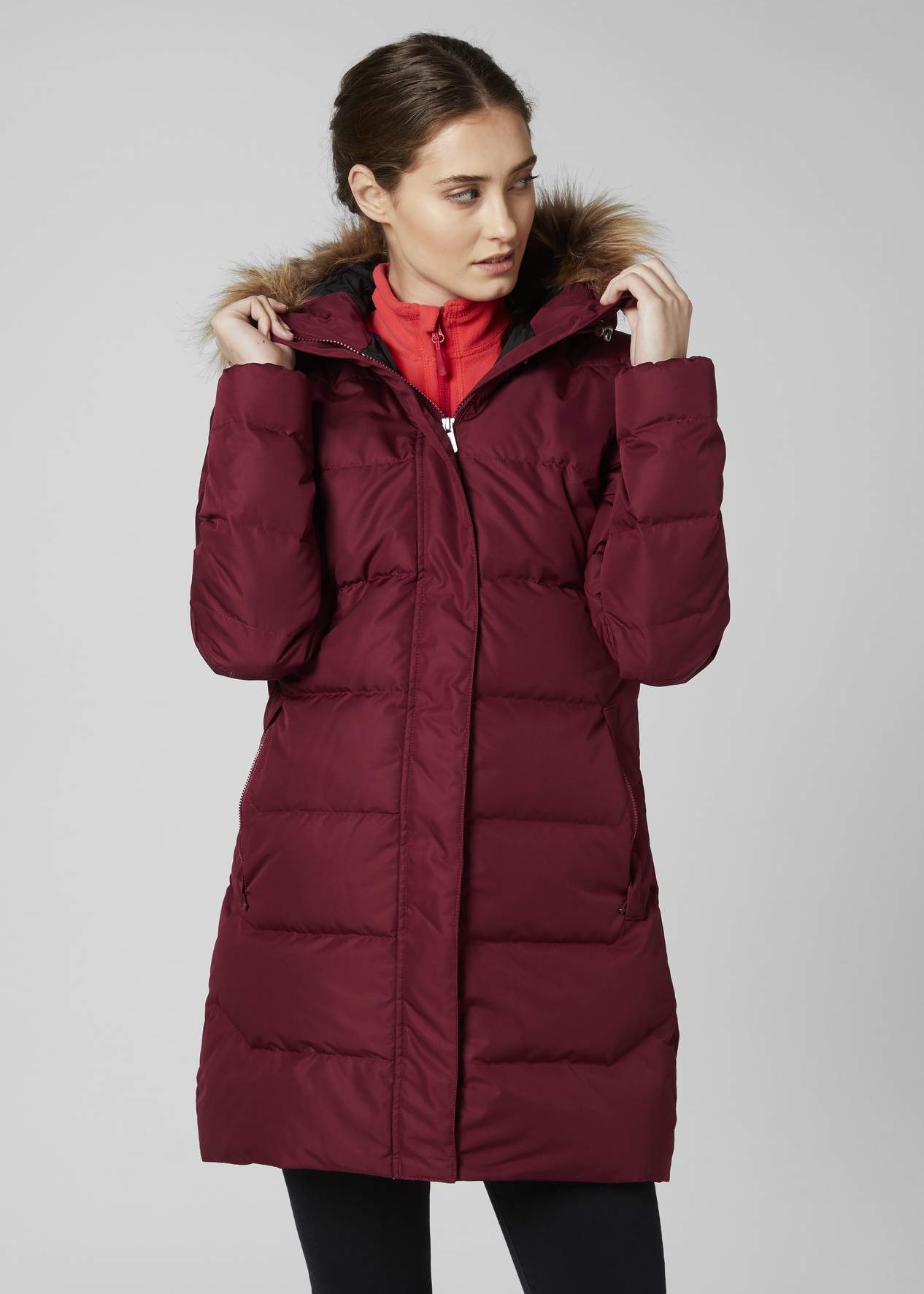 extra long down winter coat