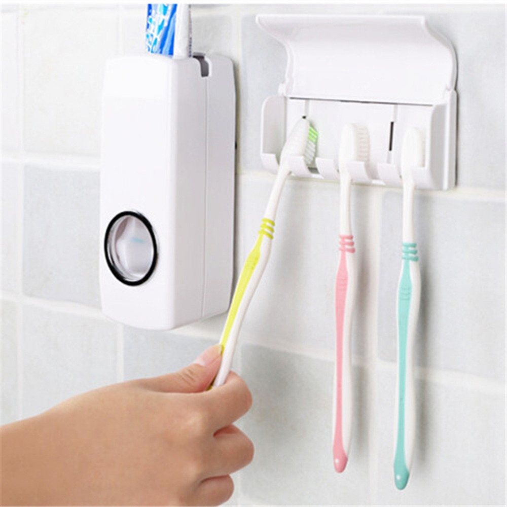46 off on Wall mounted Toothpaste Dispenser and Toothbrush Holder