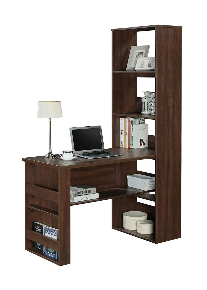 Kingston Walnut Work Desk with Shelf