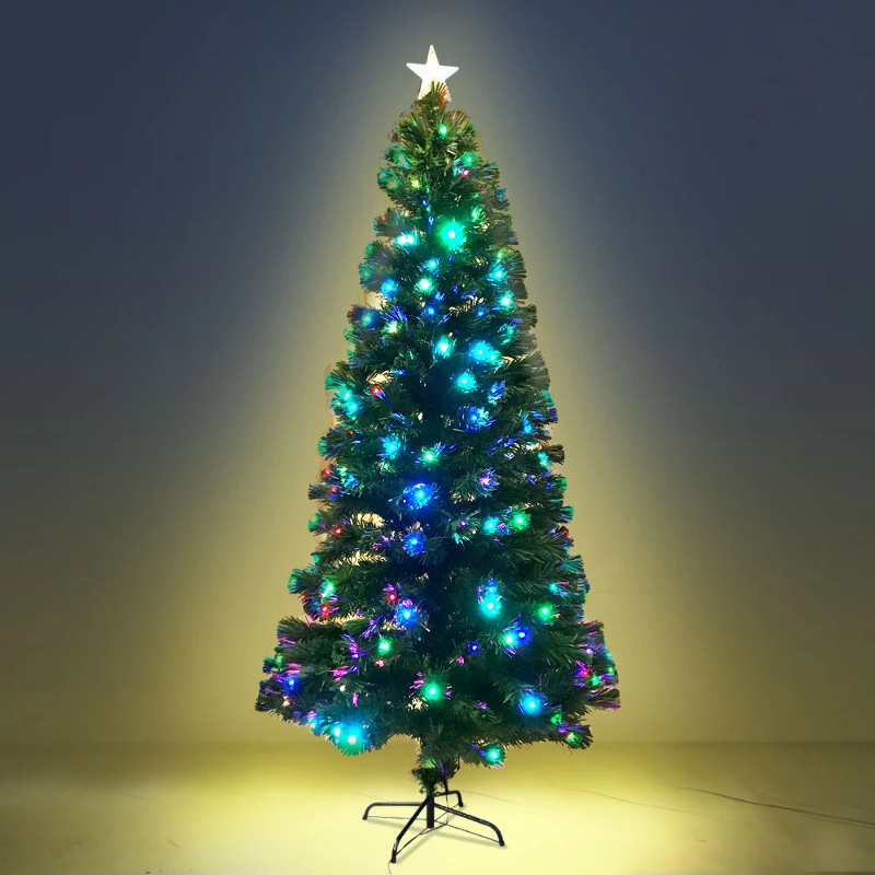 33 off on 1.5m, 1.8m or 2.1m Christmas Tree with MultiColour Fairy Lights