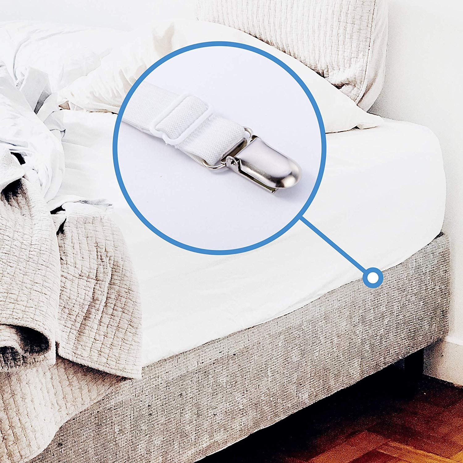 40 off on Pack of 4 Adjustable Bed Sheet Clips