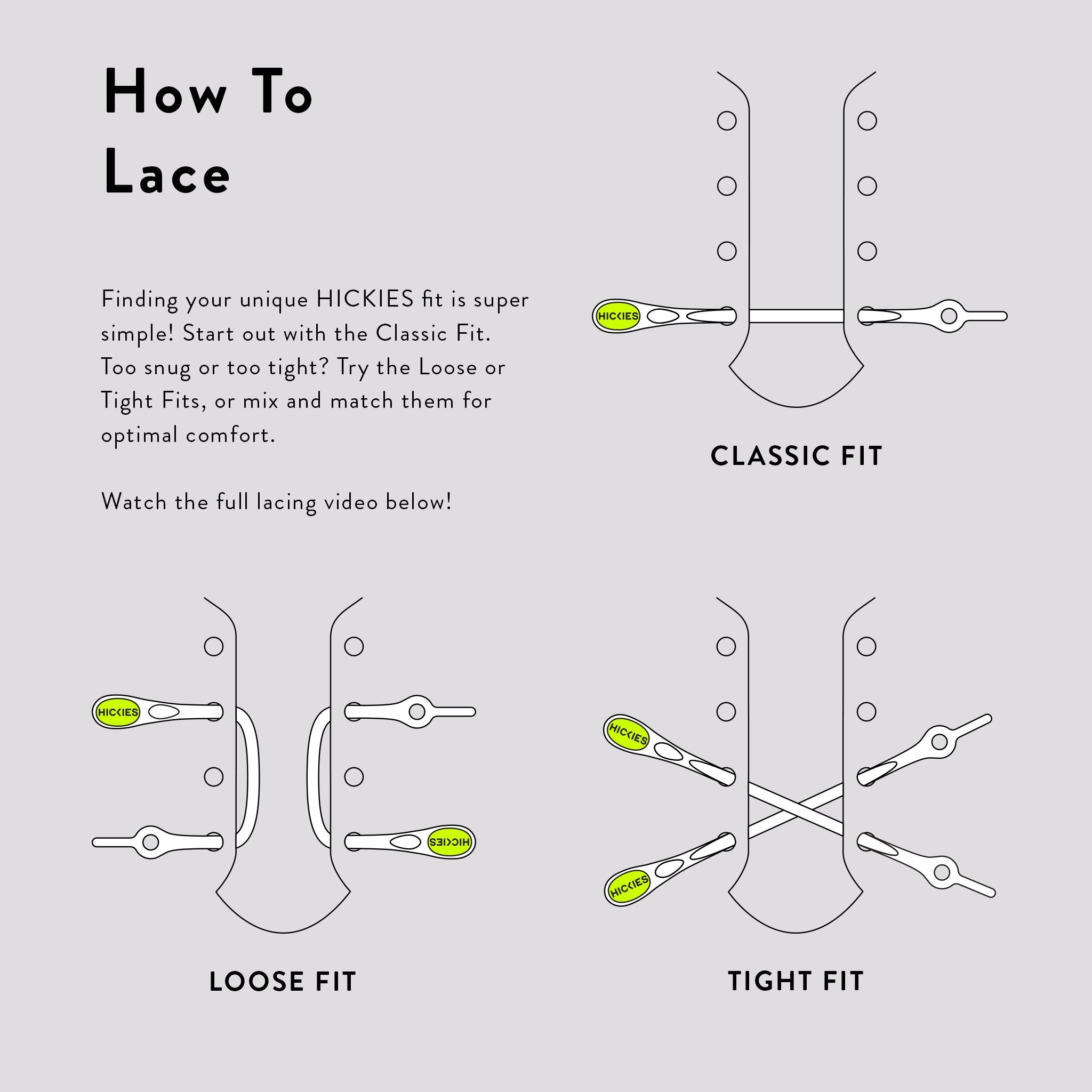 How to lace