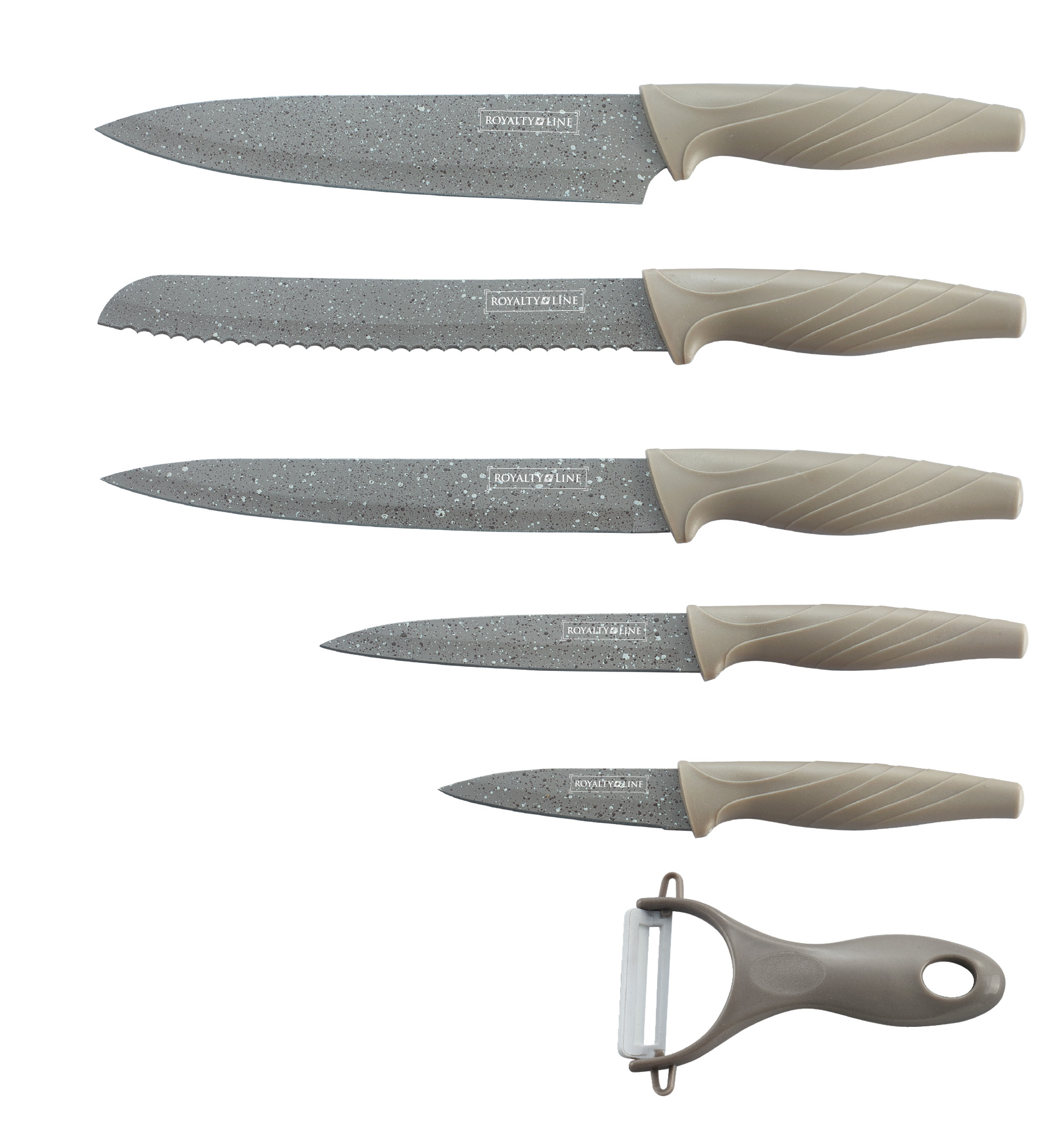 49 off on 5Piece Marble Coated Knife Set