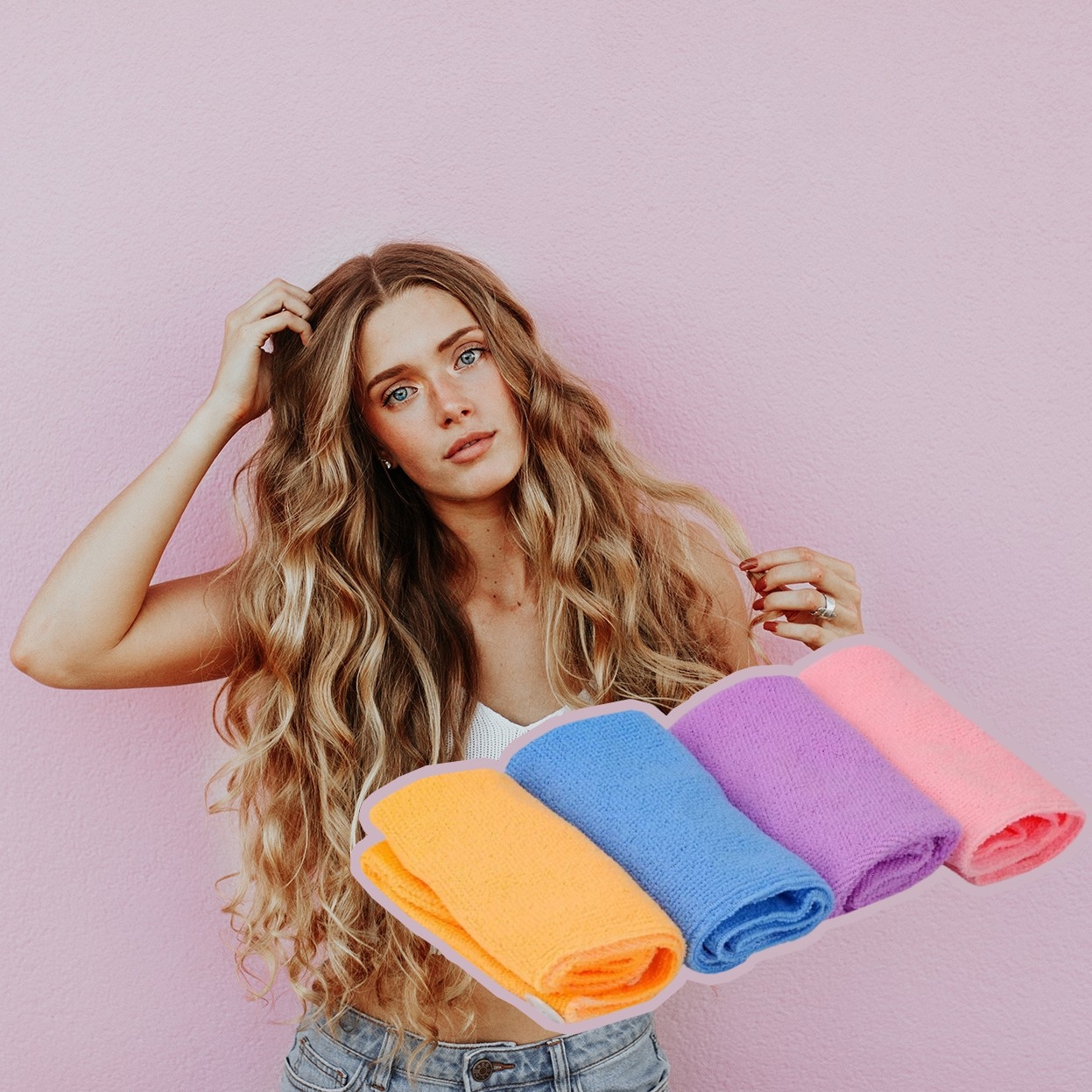 Orange | Blue | Purple | Light Pink