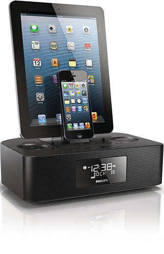 Charge & sync two devices simultaneously (Devices not included)