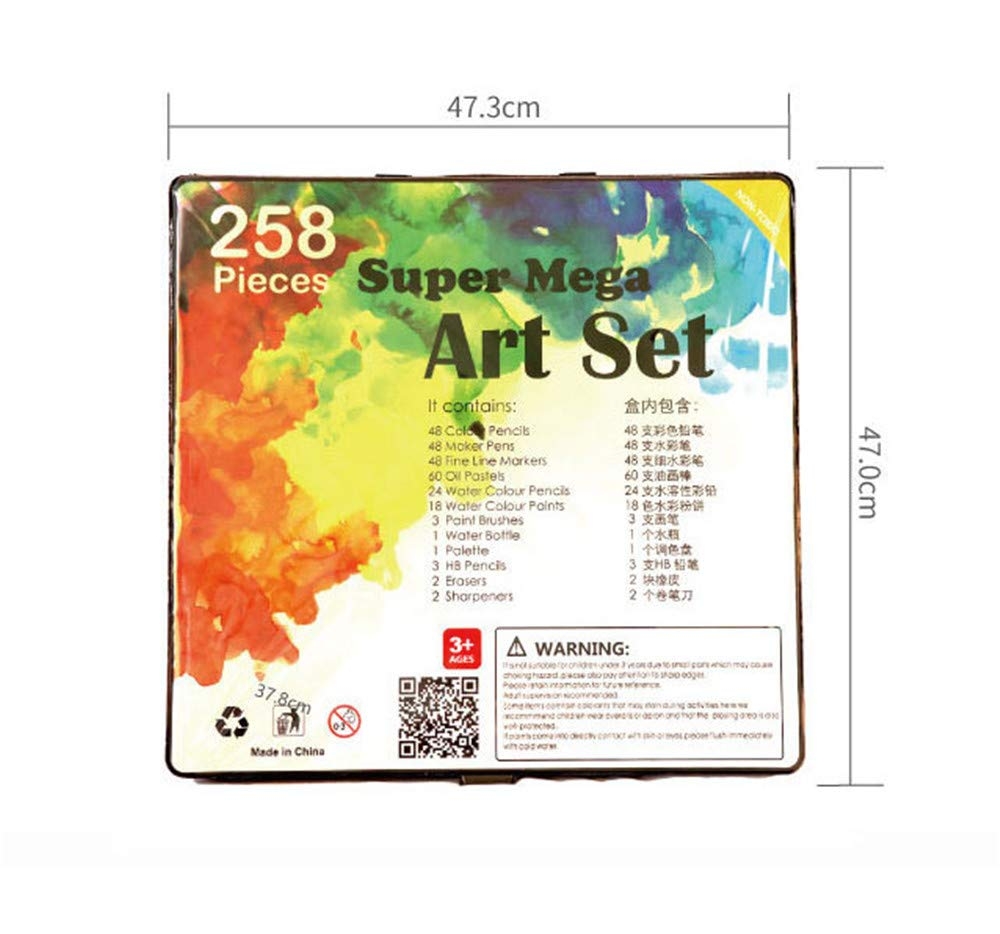 258 pieces art box set color