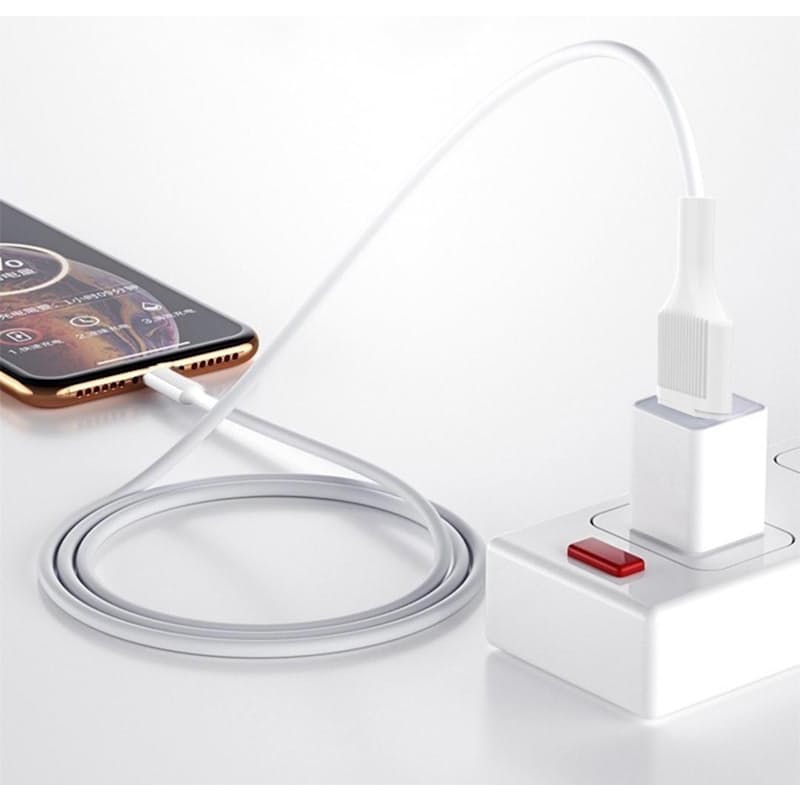 4 Cables included. Charging block not included