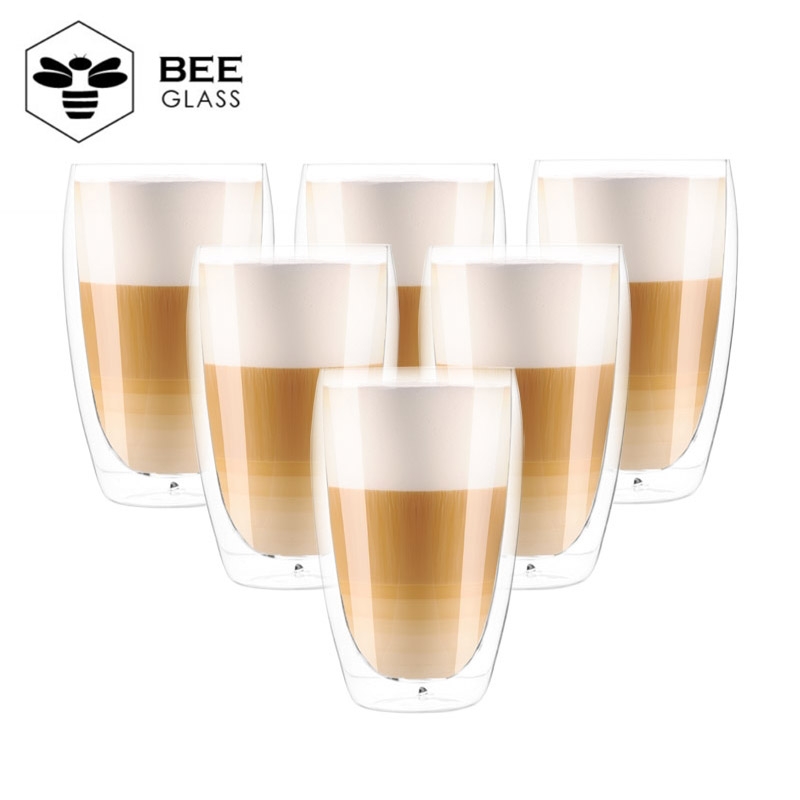 47% off on Set of 6 - Double Walled Coffee Glasses (466ml)