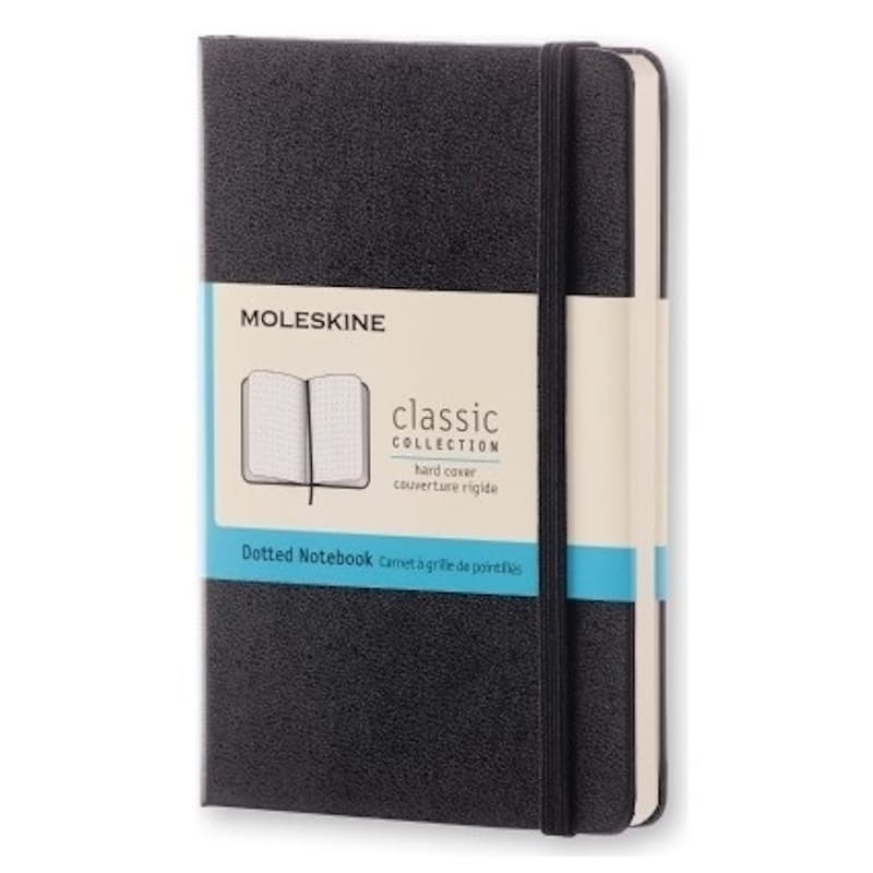 Classic Black Pocket Dotted Notebook