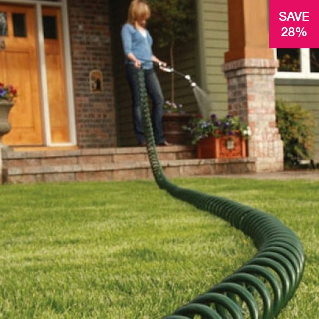 28% off on 15M Retractable Coil Hose with Connectors