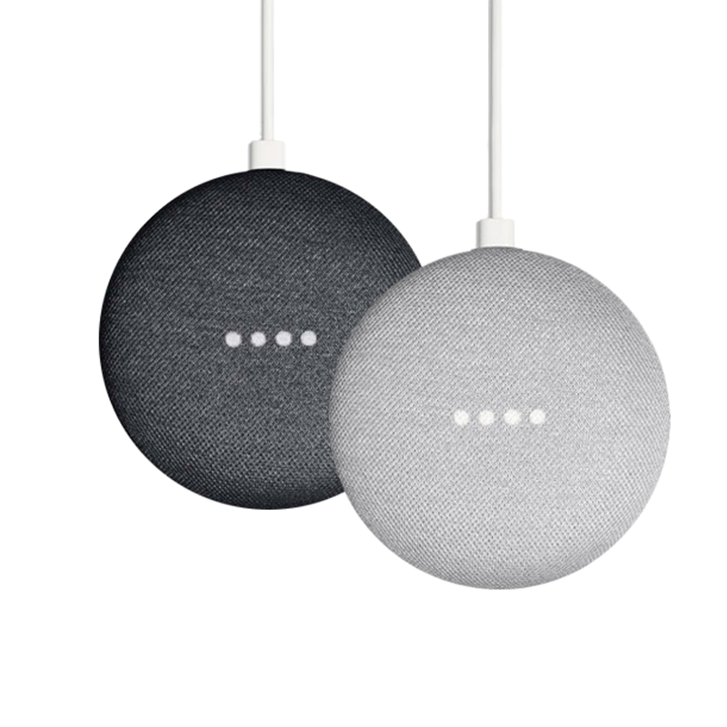 Silver Grey Chalk Charcoal Google Home Mini Smart Assistant 