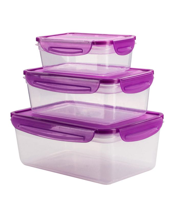 28 off on Set of 6 Ez Freeze and Lock Rectangular Containers