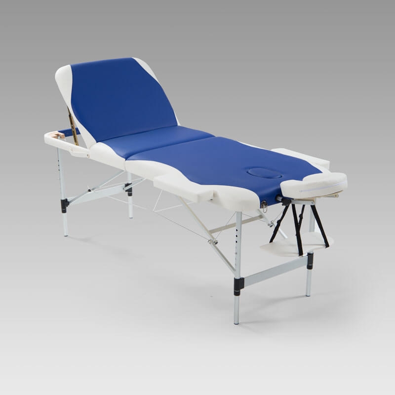 38 off on Deluxe Aluminium Massage Table Blue and White Includes