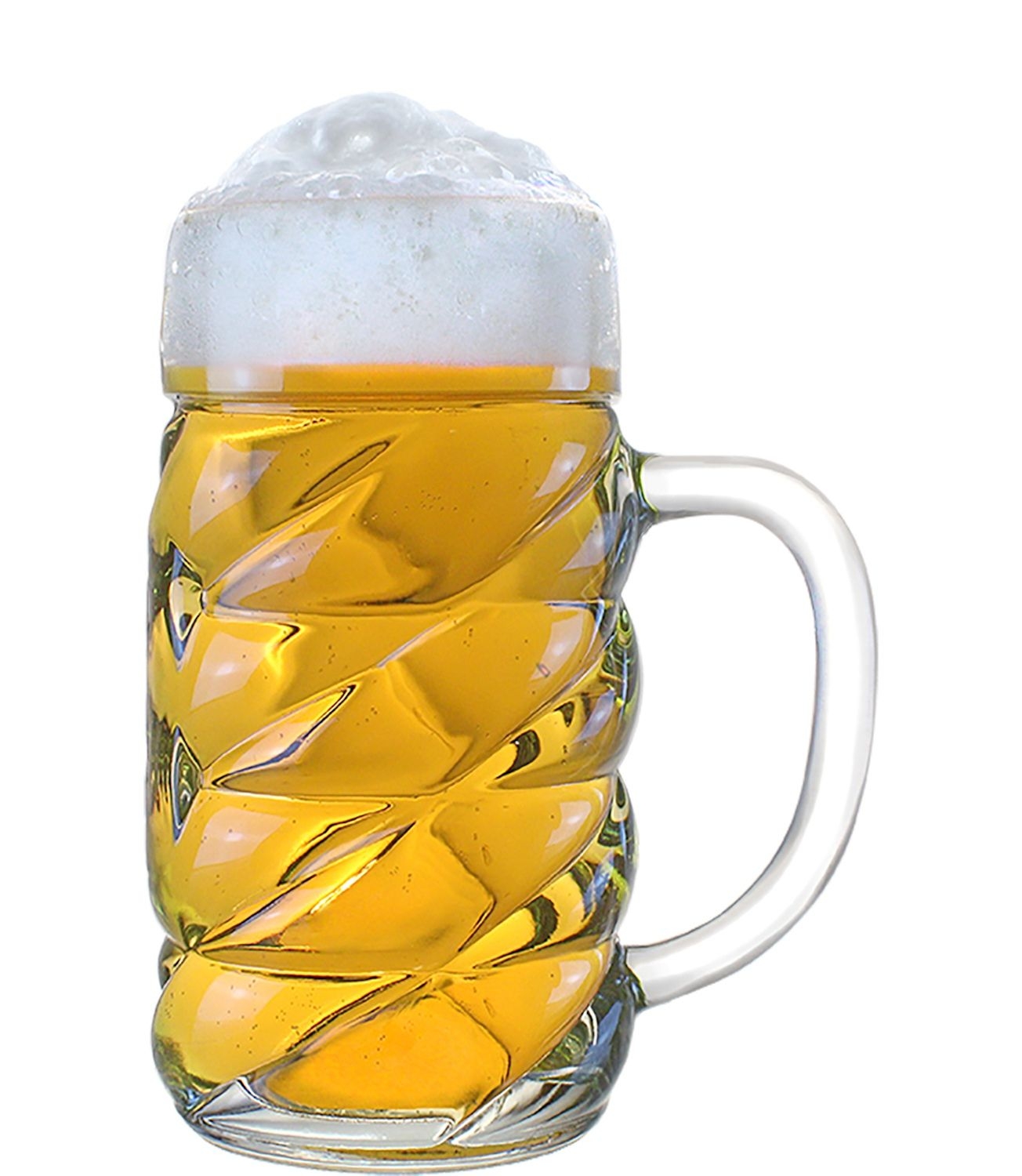 42 off on Set of 12 Diamond Beer Mugs (500ml or 1000ml) OneDayOnly